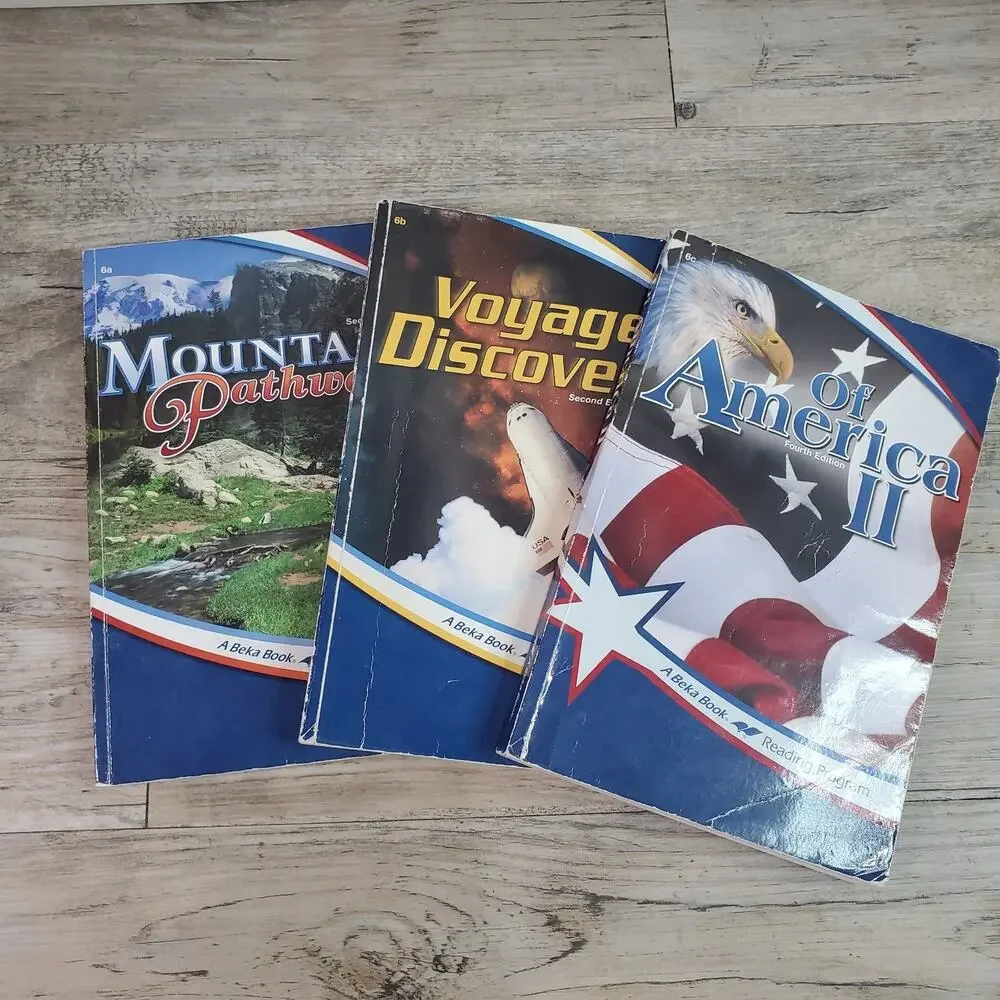 A Beka 6th Grade Readers 6a-6c Lot of 3 Home School